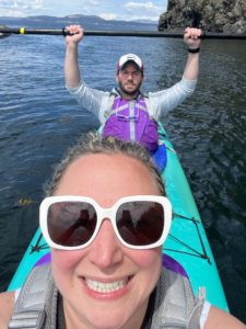 Conner & Liz Kayaking in the San Juan Islands