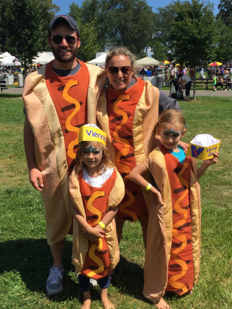 Conner & Liz Hot Dog Fest with our nieces